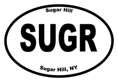 Sugar Hill Oval Sticker
