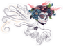 Sugar Skull Bride Sticker
