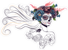 Sugar Skull Bride Sticker