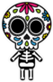 Sugar Skull Character Sticker