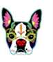 Sugar Skull French Bulldog Sticker