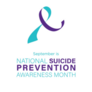 Suicide Prevention Awareness Ribbon Lettering Sticker