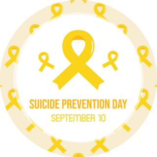 Suicide Prevention Day September 10 Yellow Ribbon Sticker 