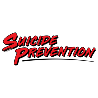 Suicide Prevention Red Typography Sticker