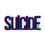 Suicide Typography Sticker
