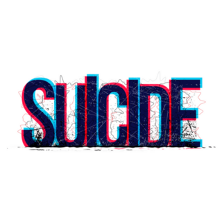 Suicide Typography Sticker