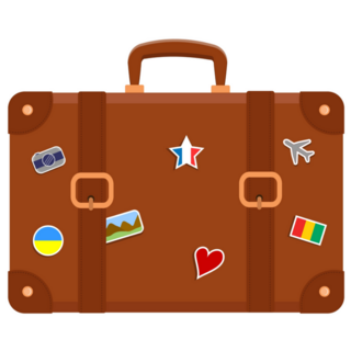 Suitcase For Travel Vacation Sticker
