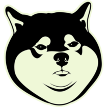 Sulking Cute Shiba Sticker