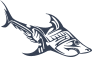 Sulky Tribal Shark Sticker