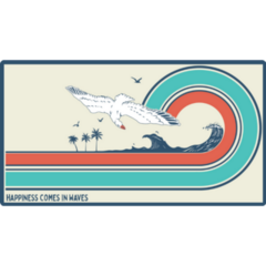 Summer Beach Seagull Sticker