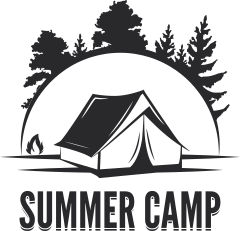 Summer Camp Camping Sticker