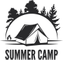 Summer Camp Camping Sticker