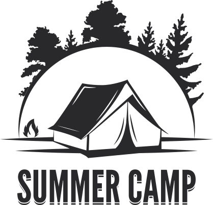 Summer Camp Camping Sticker