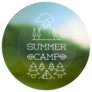 Summer Camp Outlined Lettering Sticker