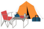 Summer Camping Setup Sticker