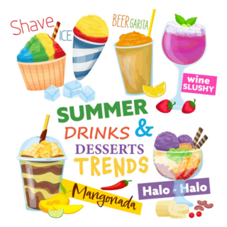 Summer Drinks Desserts & Trends Sticker