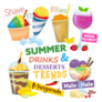 Summer Drinks Desserts & Trends Sticker