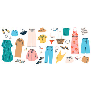 Summer Fashion Sticker Sheet
