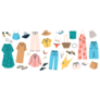 Summer Fashion Sticker Sheet