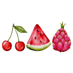 Summer Fruits Sticker