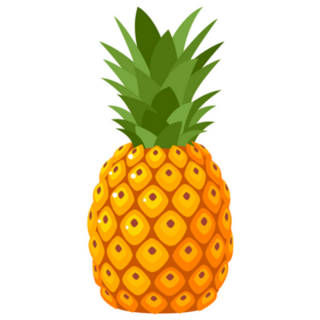 Summer Fun Pineapple Fruit Sticker