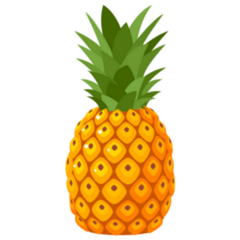 Summer Fun Pineapple Fruit Sticker