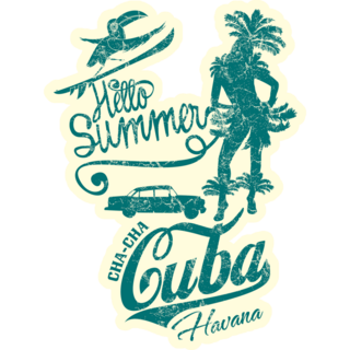 Summer Havana Cuba Sticker