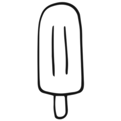 Summer Ice Cream Icon Sticker