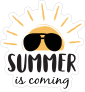 Summer is Coming Sun Sticker