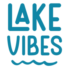 Summer Lake Vibes Quote Sticker