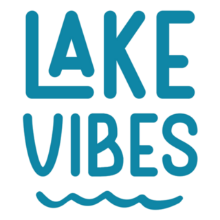 Summer Lake Vibes Quote Sticker