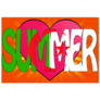 Summer Love With The Flag Of Algeria Sticker