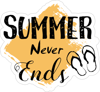 Summer Never Ends Sticker