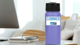 Summer On Switch Meme Sticker on a Water Bottle (New) example