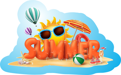 Summer on the Beach Sticker