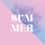 Summer Palm Leaves Sticker