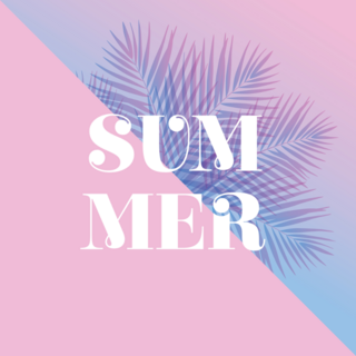 Summer Palm Leaves Sticker