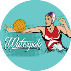 Summer Sports Water Polo Female Player Sticker