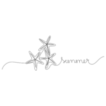 Summer Starfish Sticker