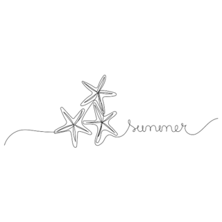 Summer Starfish Sticker