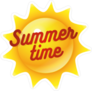 Summer Time Sun Sticker