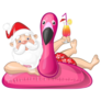 Summer Vacation Santa Claus Sticker