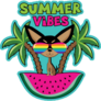 Summer Vibes Chihuahua Sticker