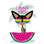 Summer Vibes - Cool Chihuahua Dog Sticker