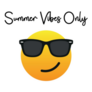 Summer Vibes Only Emoji Sticker