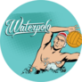 Summer Water Polo Comic Book Sticker