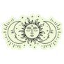 Sun And Two Moons Celestial Sticker