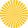 Sun Beams Sticker
