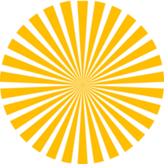 Sun Beams Sticker
