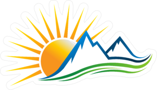 Sun Mountains Logo Sticker